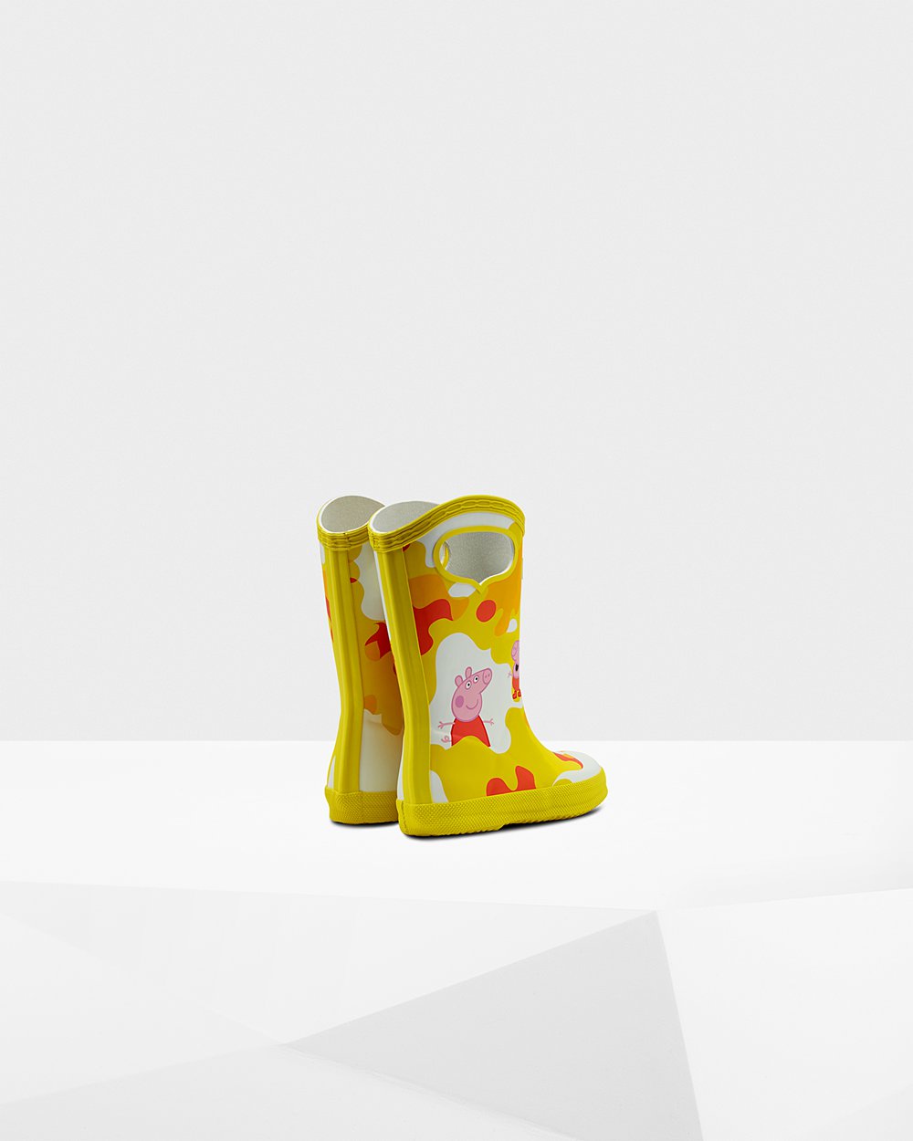 Botas de Lluvia Hunter Niños - Original First Peppa Pig Grab Handle - Amarillos - ILCHANQ-76